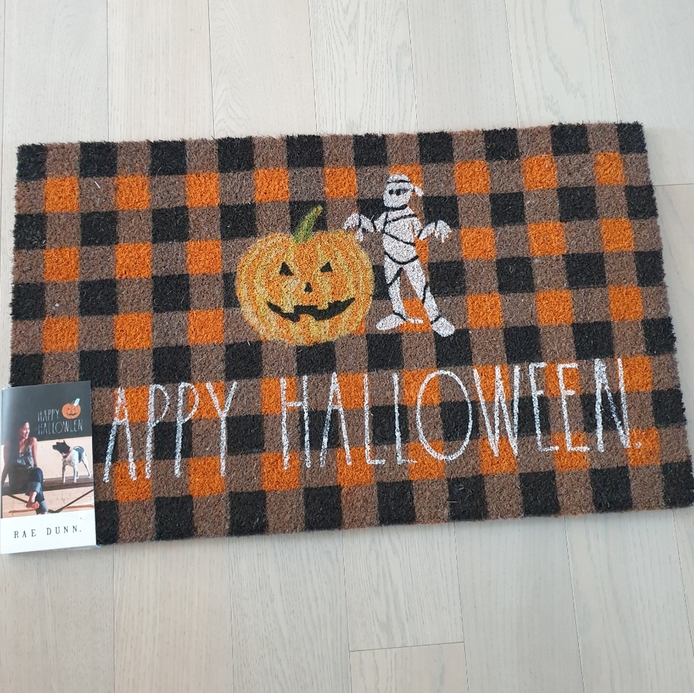 Rae Dunn Doormat HAPPY HALLOWEEN